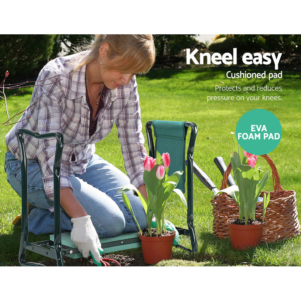 Gardeon Garden Kneeler Seat Outdoor Bench Knee Pad Foldable