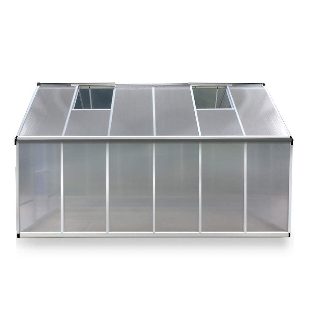 Greenfingers Greenhouse Aluminium Green House Garden Shed Greenhouses 3.62x2.5M