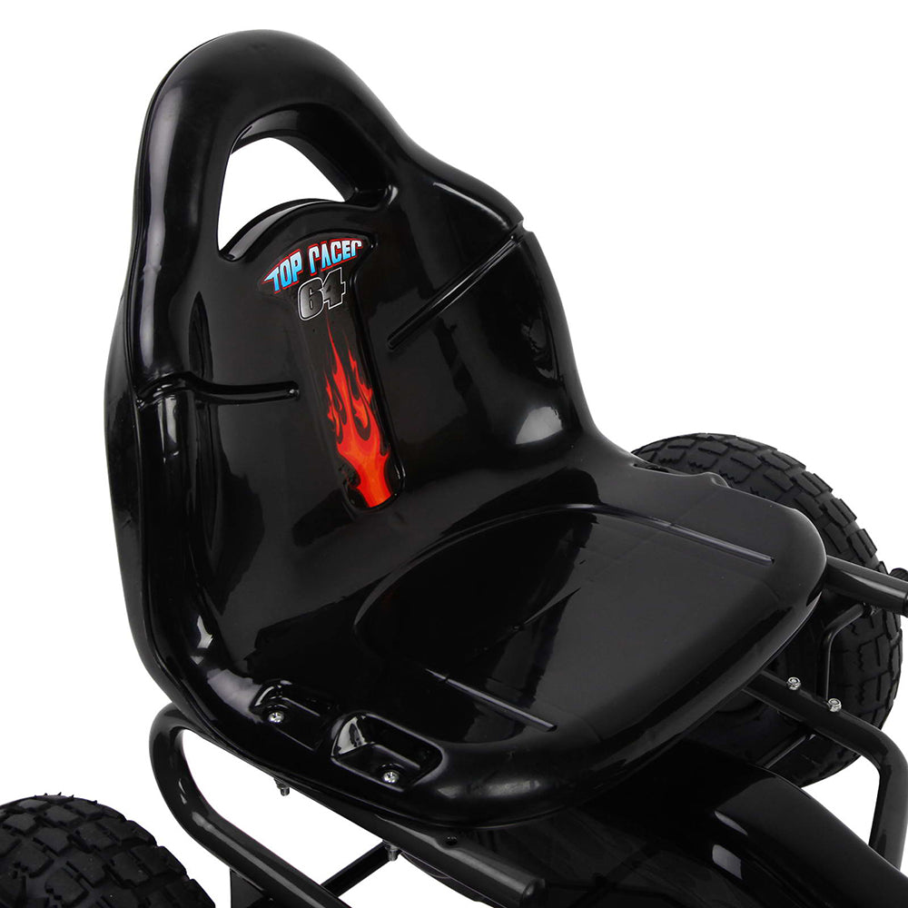 Rigo Kids Pedal Go Kart Car Ride On Toys Racing Bike Rubber Tyre Adjustable Seat