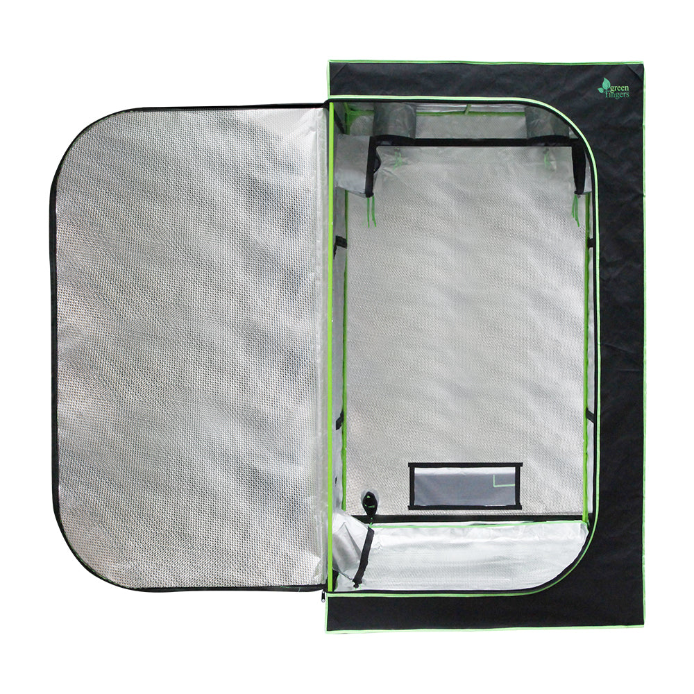 Greenfingers 1680D 1MX1MX2M Hydroponics Grow Tent Kits Hydroponic Grow System