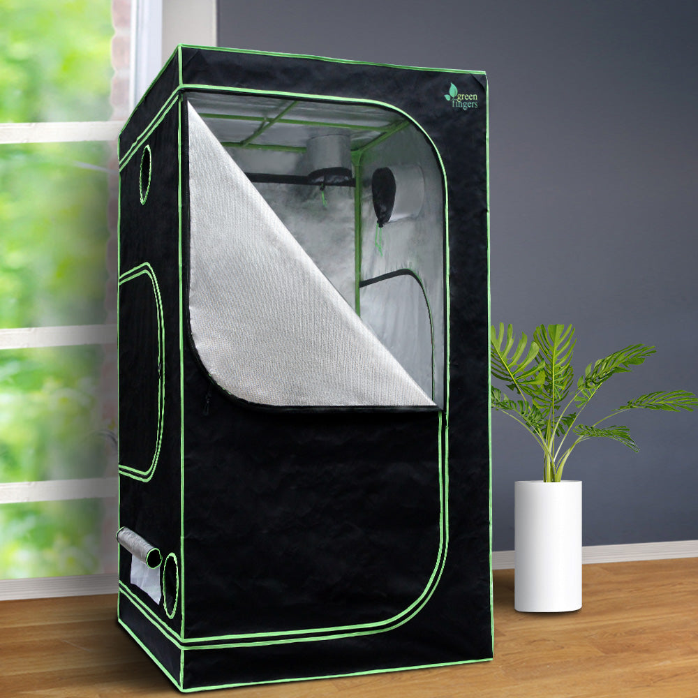 Greenfingers 1680D 1MX1MX2M Hydroponics Grow Tent Kits Hydroponic Grow System