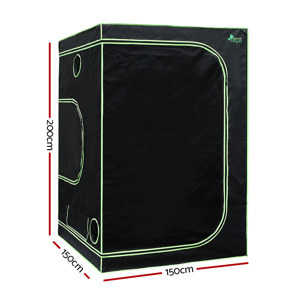 Greenfingers 1680D 1.5MX1.5MX2M Hydroponics Grow Tent Kits Hydroponic Grow System