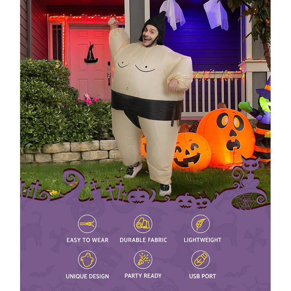 Inflatable Costume Halloween Adult Suit Party Cosplay Sumo Blow up