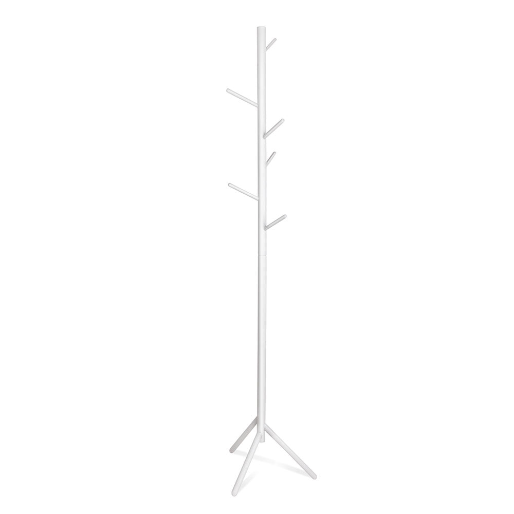 Artiss Wooden Clothes Stand with 6 Hooks - White