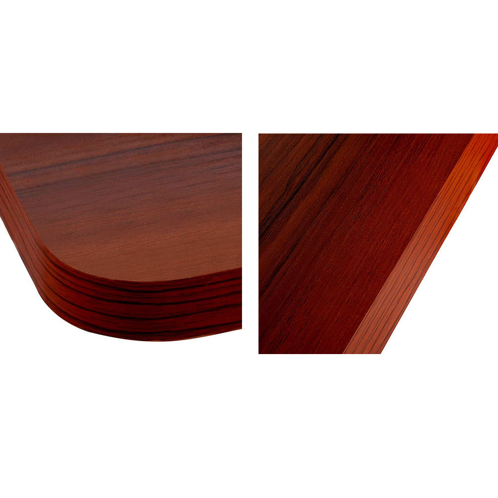 Electric Motorised Height Adjustable Standing Desk - White Frame with 100cm Walnut Top