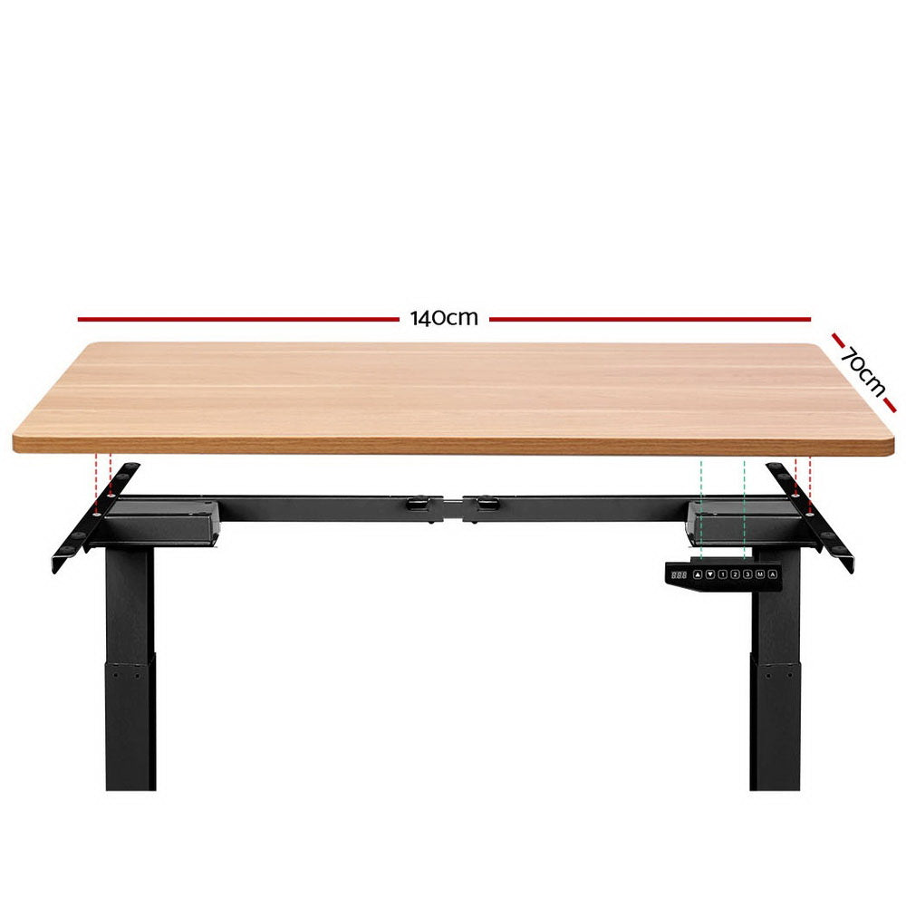 Artiss Standing Desk Motorised Sit Stand Table Height Adjustable Laptop Computer Desks Dual Motors 140cm