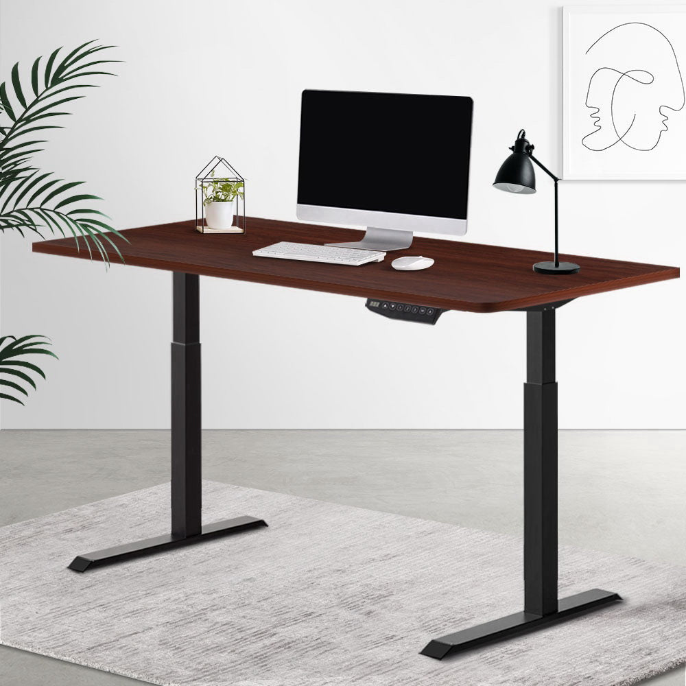 Artiss Standing Desk Sit Stand Motorised Electric Frame Computer Laptop Table 120cm Dual Motor
