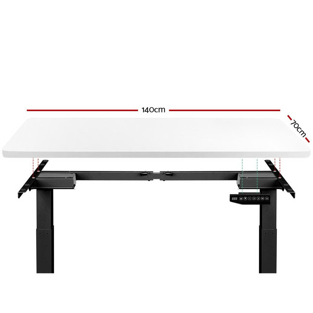 Artiss Standing Desk Sit Stand Table Riser Motorised Electric Computer Laptop Desks Dual Motors 140cm