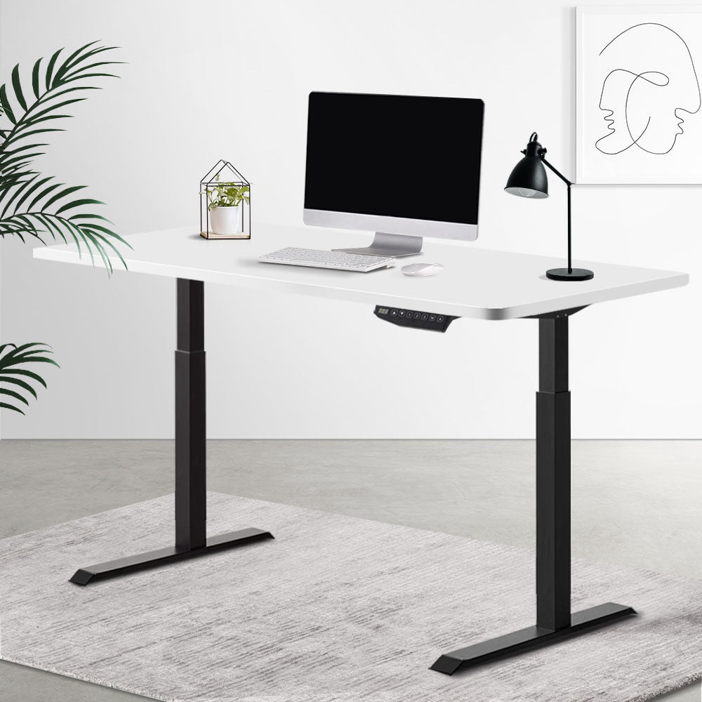 Artiss Standing Desk Sit Stand Table Riser Motorised Electric Computer Laptop Desks Dual Motors 140cm