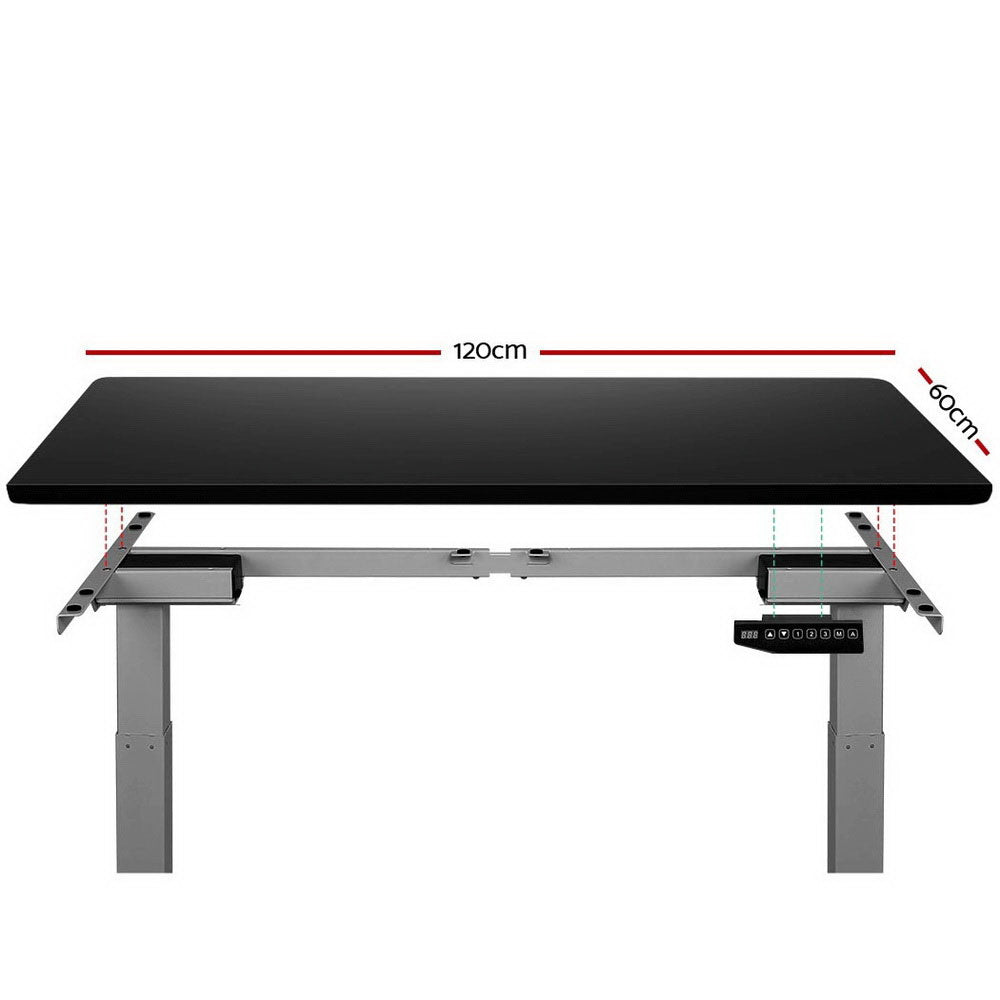 Artiss Sit Stand Desk Standing Desks Motorised Electric Home Office Laptop Computer Dual Motor 120cm