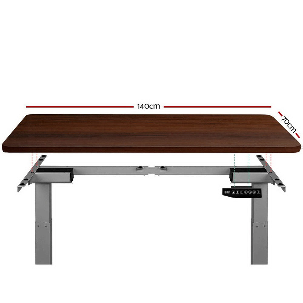 Artiss Standing Desk Sit Stand Laptop Computer Table Motorised Electric Dual Motors 140cm