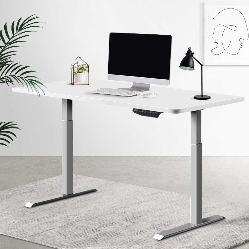 Artiss Standing Desk Motorised Height Adjustable Laptop Computer Table Electric Riser Dual Motor 120cm