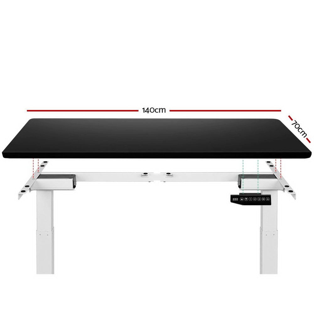 Artiss Standing Desk Adjustable Sit Stand Table Motorised Electric Computer Laptop Desks Dual Motors 140cm