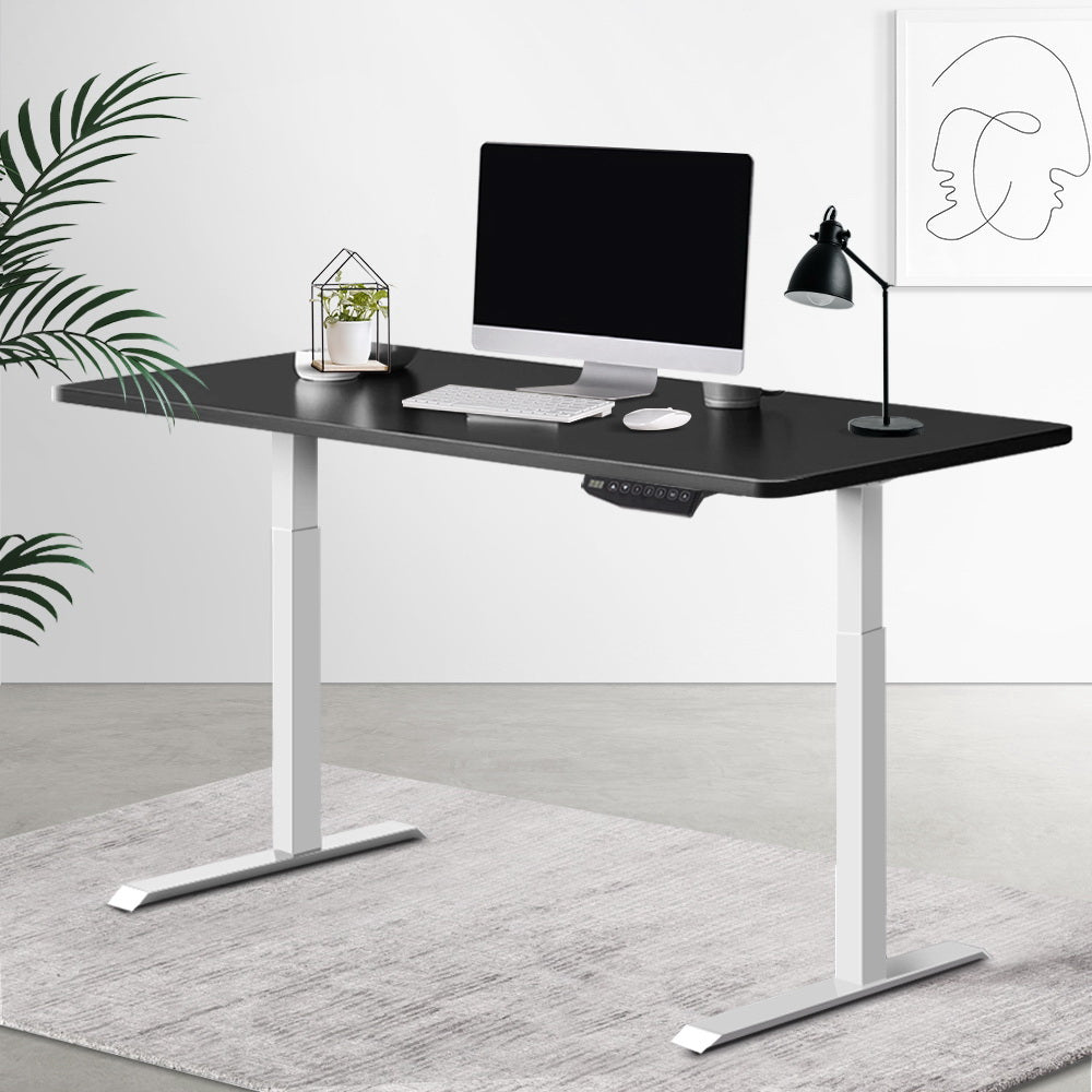 Artiss Standing Desk Adjustable Sit Stand Table Motorised Electric Computer Laptop Desks Dual Motors 140cm