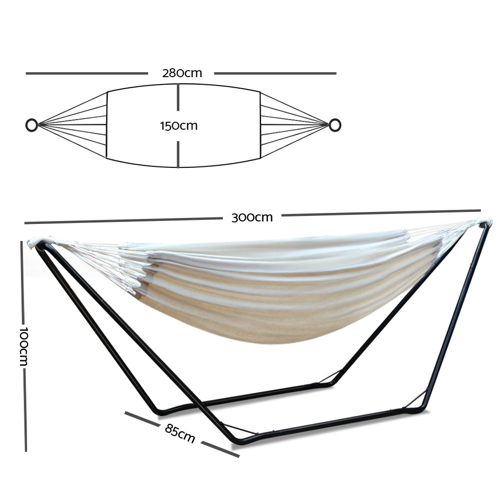 Gardeon Hammock Bed with Steel Frame Stand