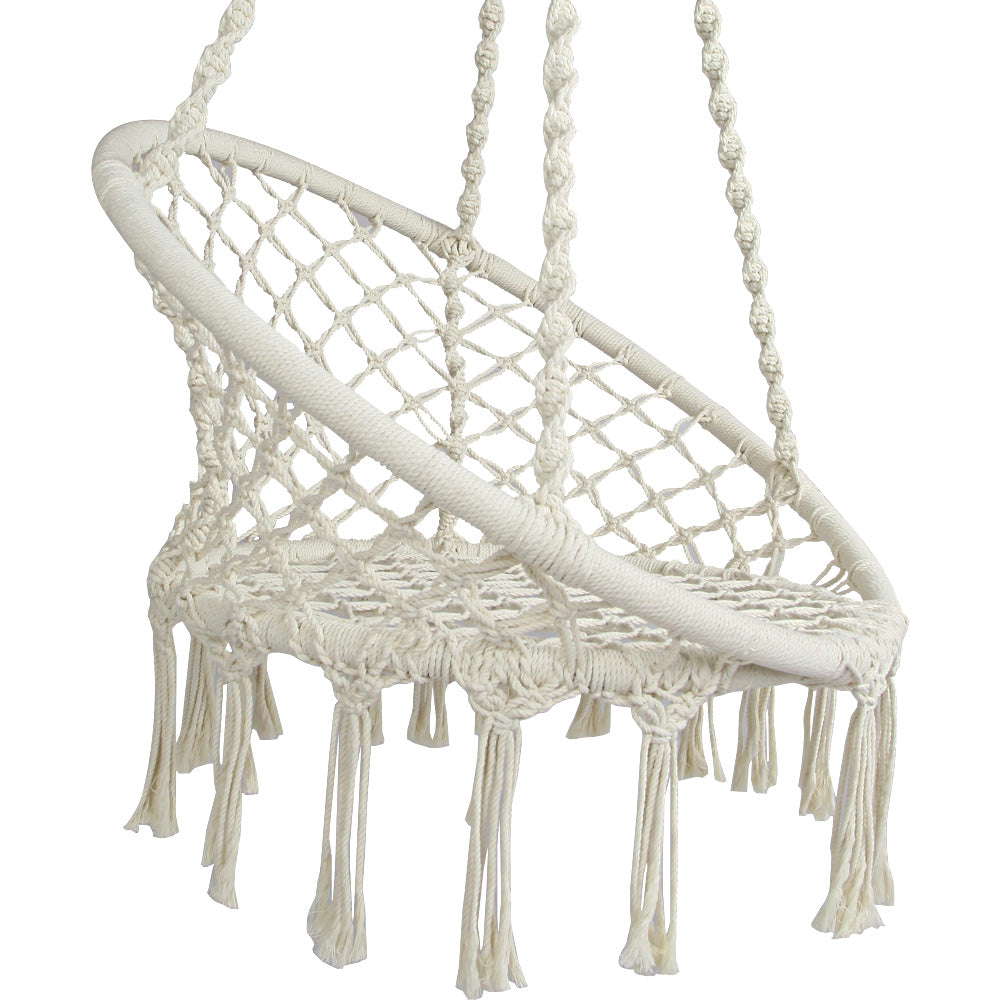 Gardeon Hammock Chair Swing Bed Relax Rope Portable Outdoor Hanging Indoor 124CM