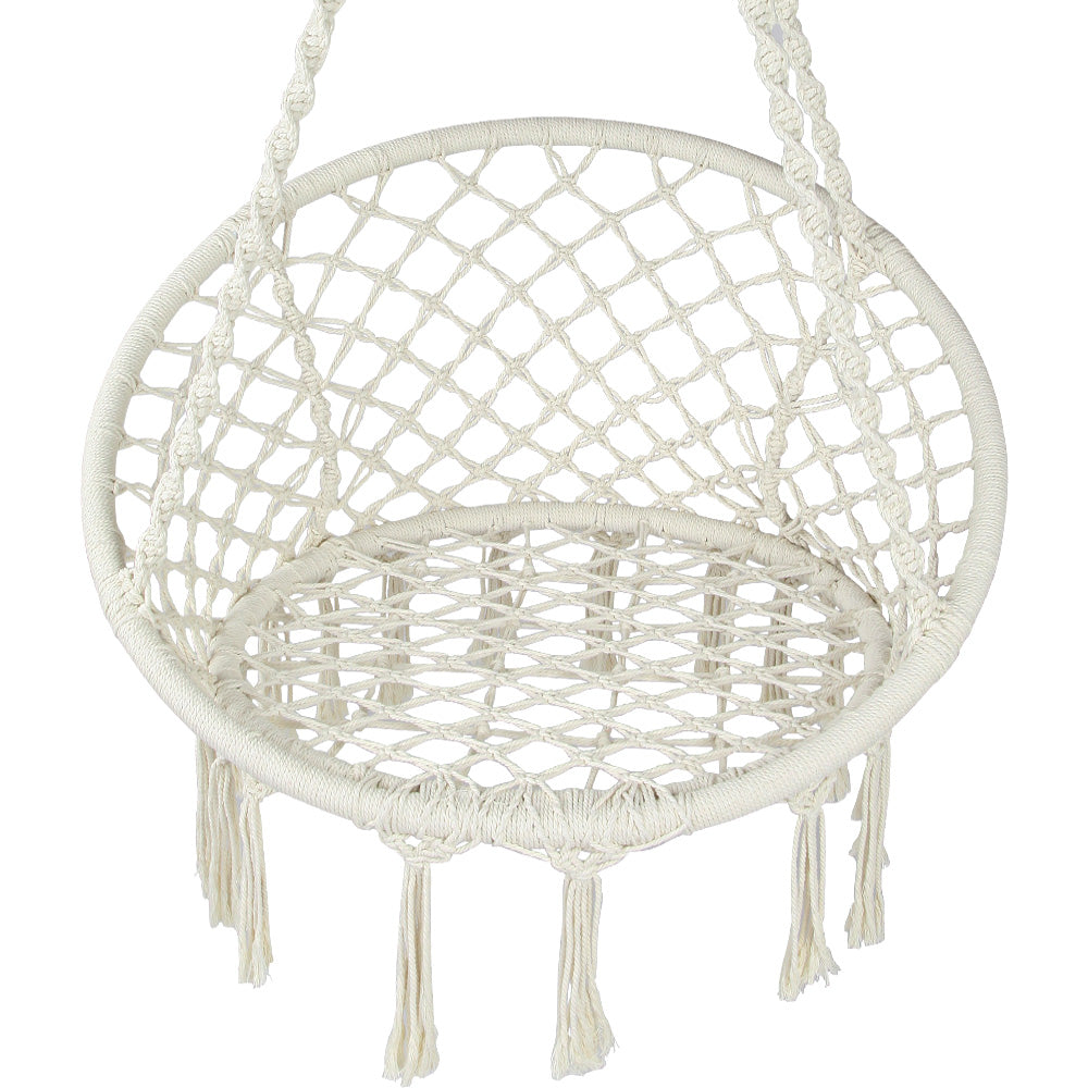 Gardeon Hammock Chair Swing Bed Relax Rope Portable Outdoor Hanging Indoor 124CM