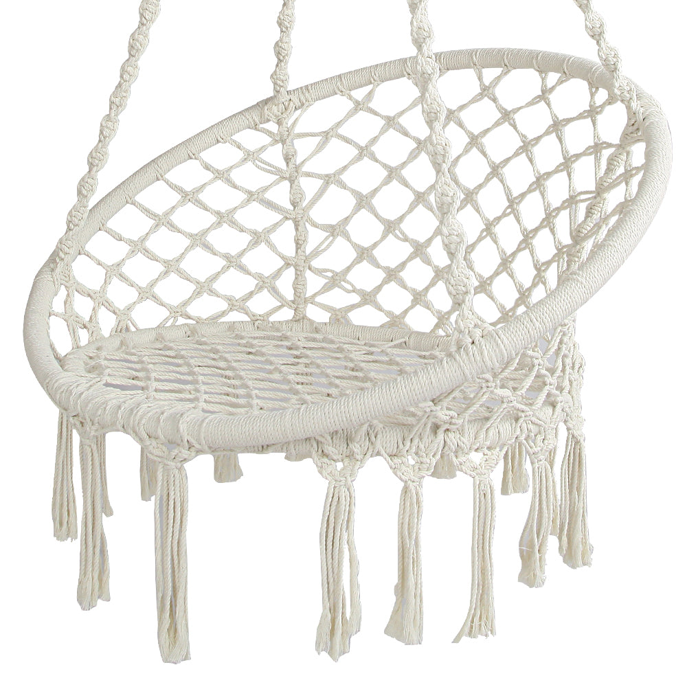 Gardeon Hammock Chair Swing Bed Relax Rope Portable Outdoor Hanging Indoor 124CM