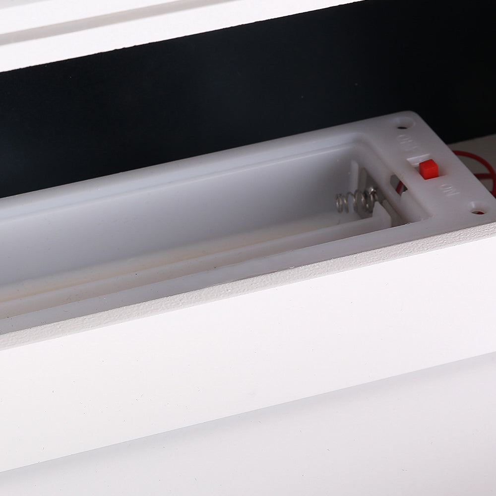 Jewellery Cabinet with Mirror and LED Light - White