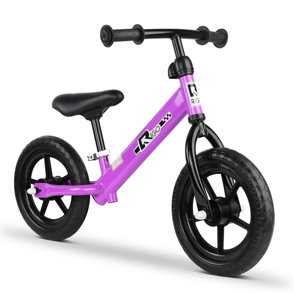 Rigo 12 Inch Kids Balance Bike - Purple