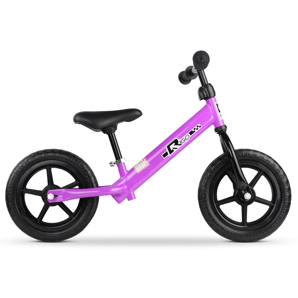 Rigo 12 Inch Kids Balance Bike - Purple