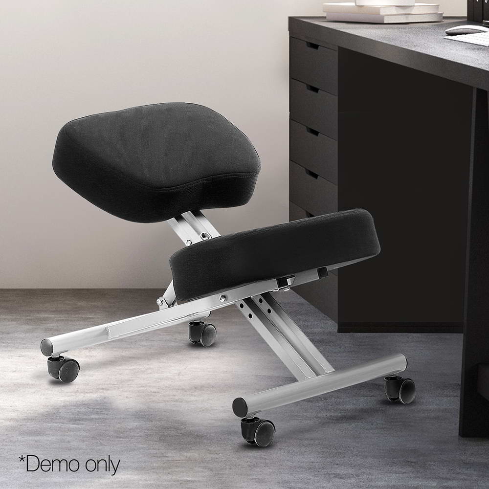 Adjustable Kneeling Chair - Silver