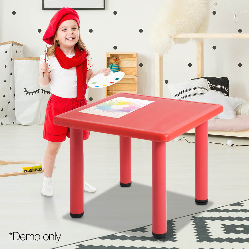 Keezi Kids Table Study Desk Children Furniture Plastic Red