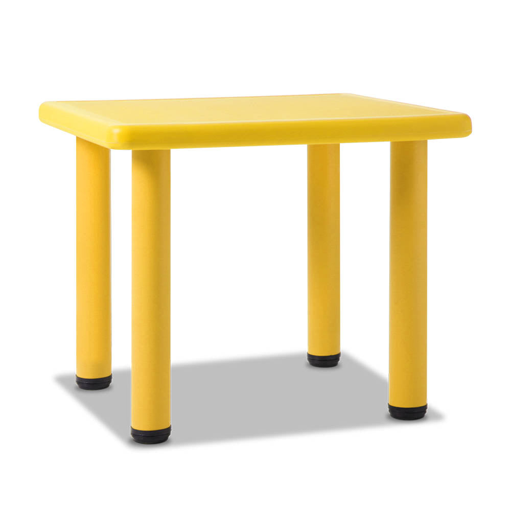 Keezi Kids Table Study Desk Children Furniture Plastic Yellow