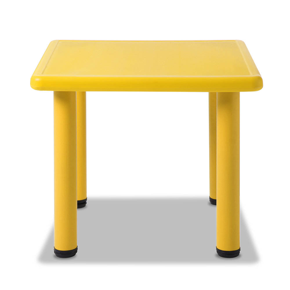 Keezi Kids Table Study Desk Children Furniture Plastic Yellow