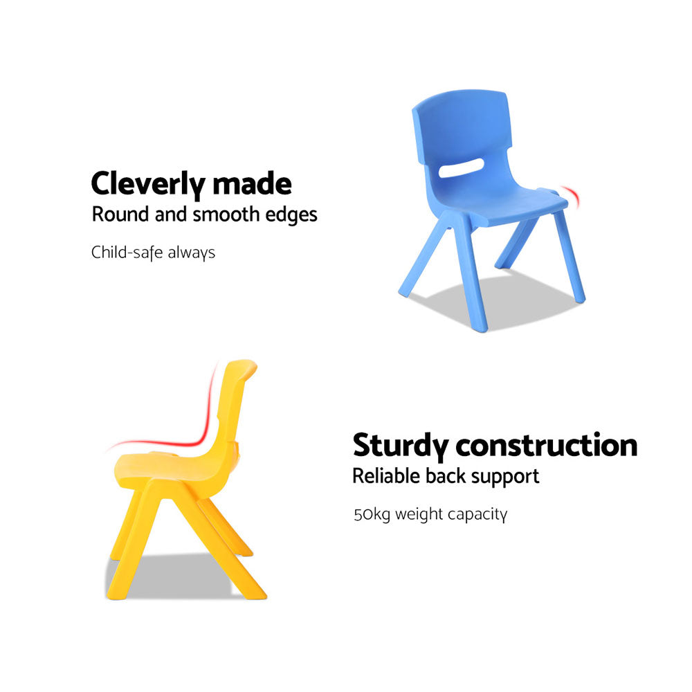 Keezi Kids Table and Chairs Set Study Desk Children Furniture Plastic