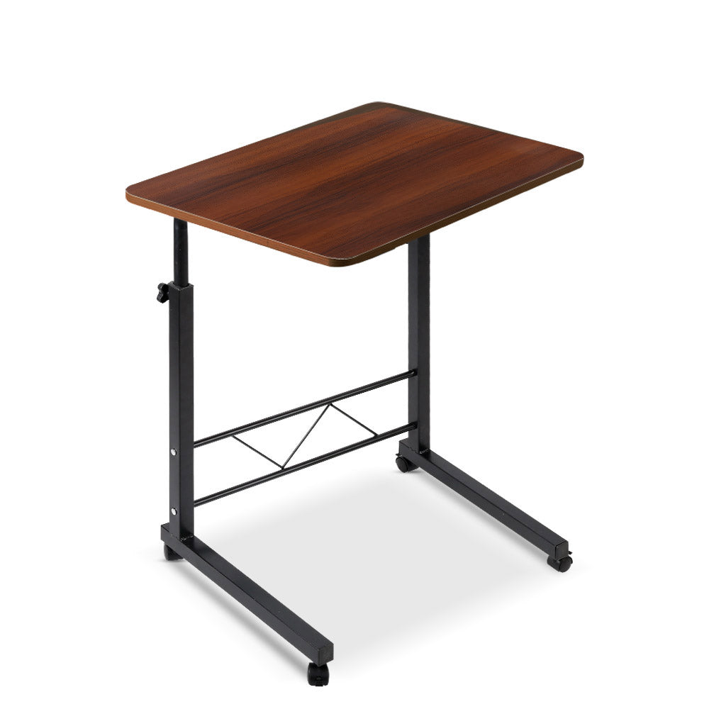 Mobile Twin Laptop Desk - Dark Wood