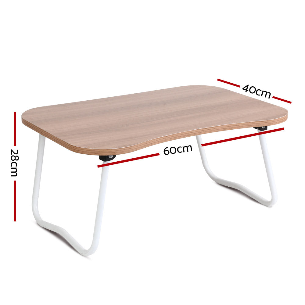 Portable Bed Tray Table - Light Wood
