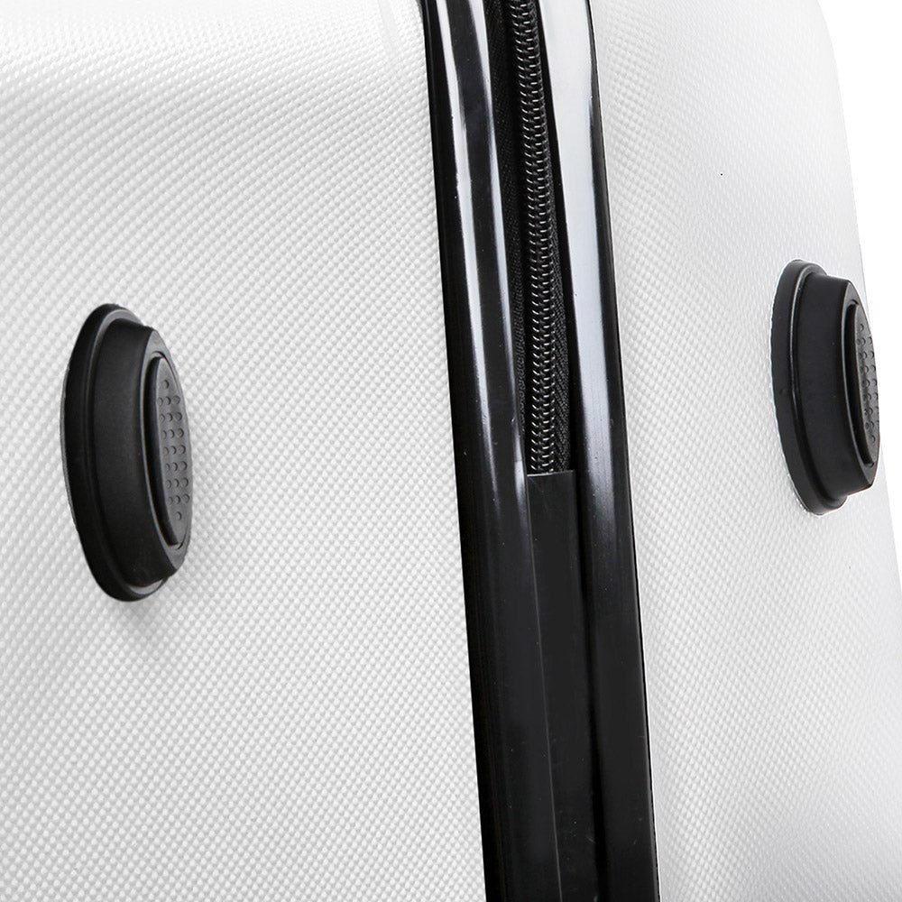 Wanderlite 2 Piece Lightweight Hard Suit Case Luggage White
