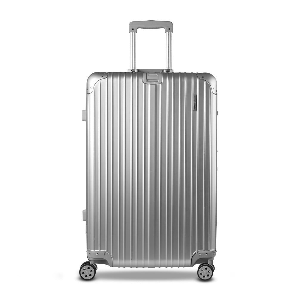 Wanderlite 28" Aluminium Luggage Trolley - Silver
