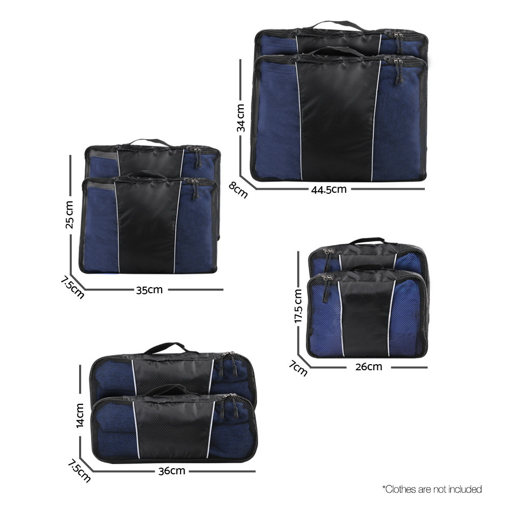 Wanderlite 8 Piece Luggage Organiser Travel Bags