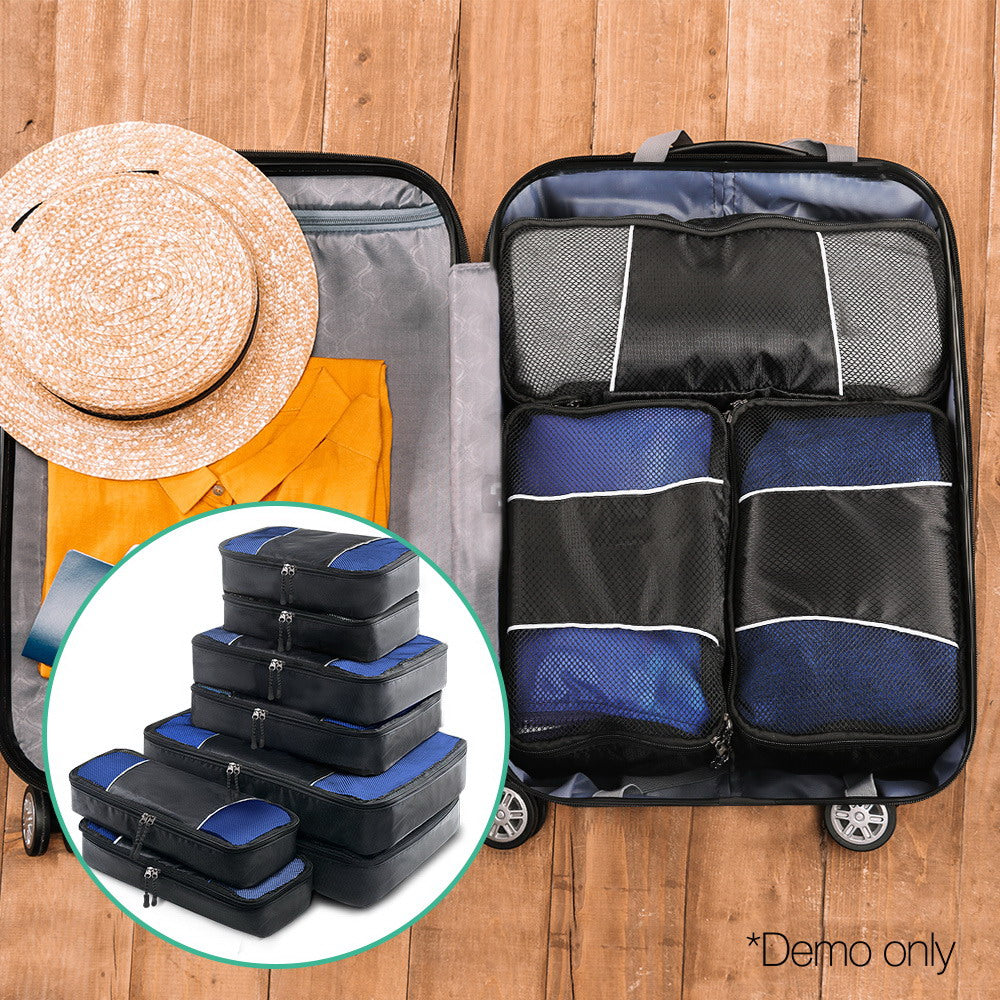 Wanderlite 8 Piece Luggage Organiser Travel Bags