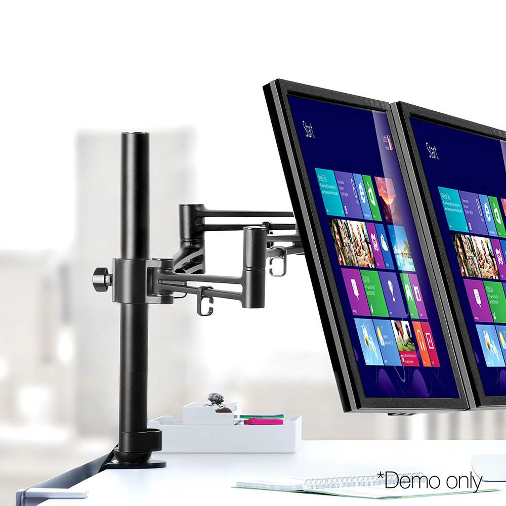Artiss Monitor Arm Mount Dual Black