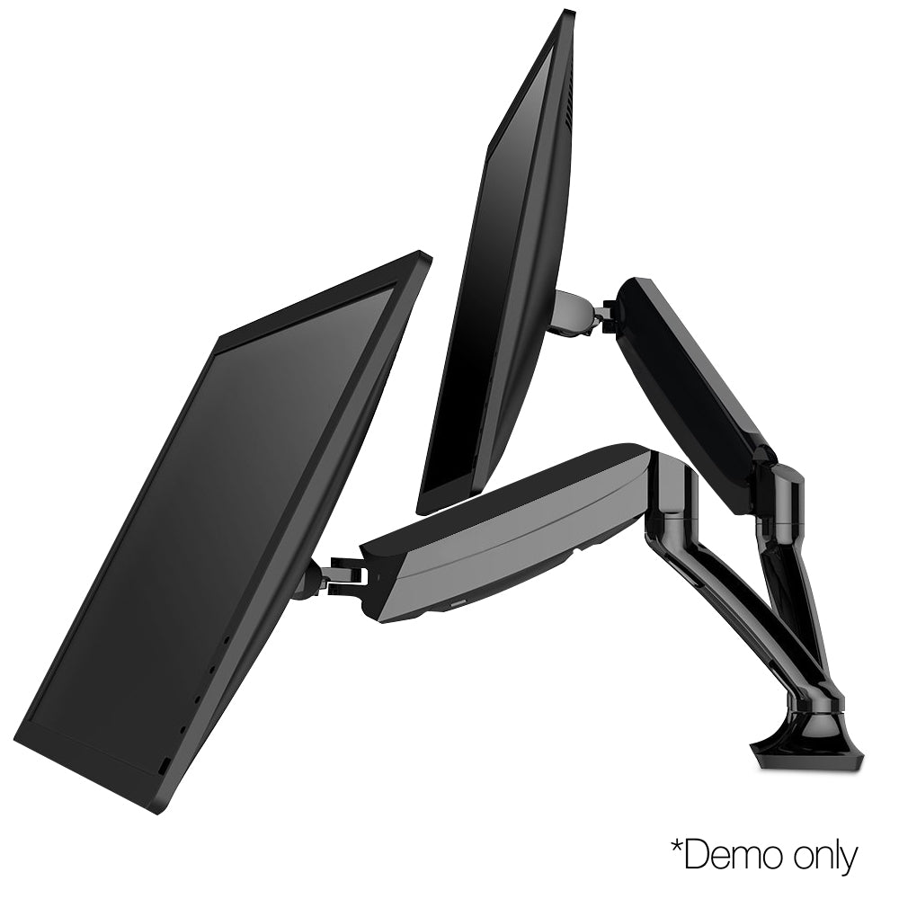 Artiss Monitor Arm Mount Dual Gas Black