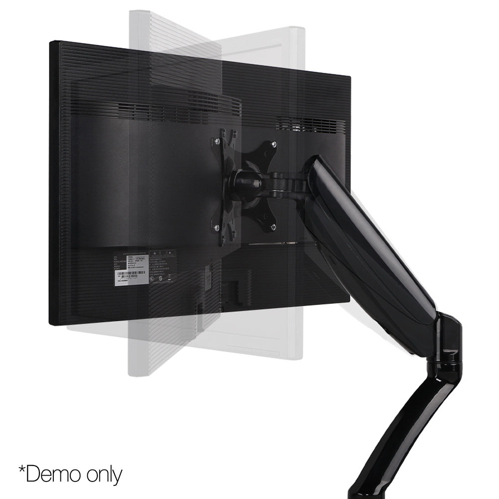 2 Arms Adjustable Monitor Screen Holder - Black