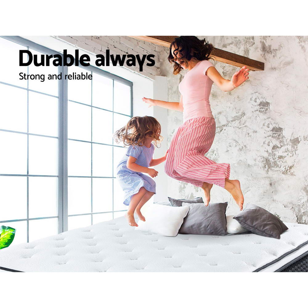Giselle Bedding Bonita Euro Top Bonnell Spring Mattress 21cm Thick King