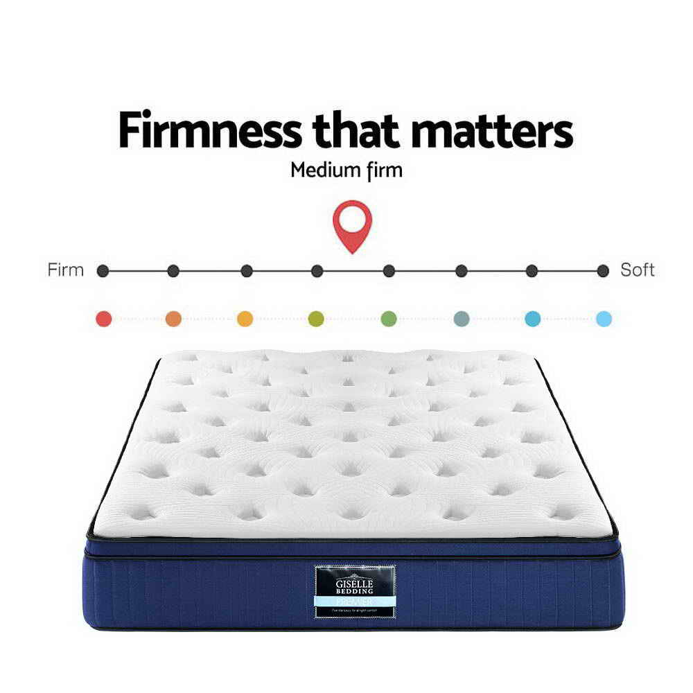 Giselle Bedding Franky Euro Top Cool Gel Pocket Spring Mattress 34cm Thick King