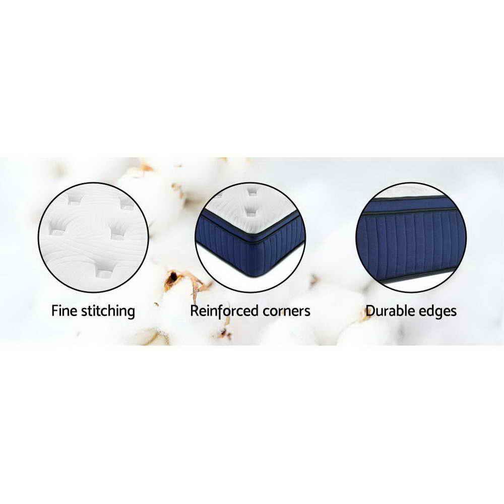 Giselle Bedding Franky Euro Top Cool Gel Pocket Spring Mattress 34cm Thick King