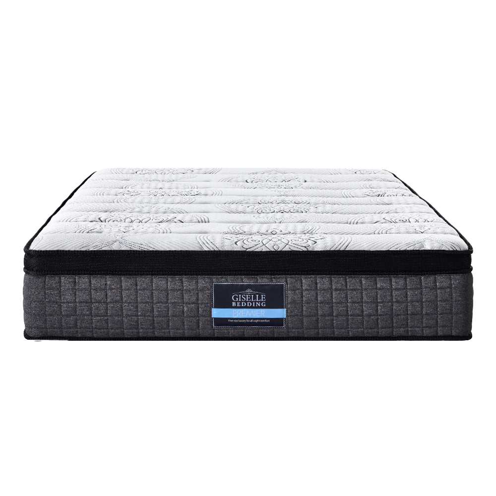 Giselle Bedding Ronnie Euro Top Latex Pocket Spring Mattress 34cm Thick – Queen
