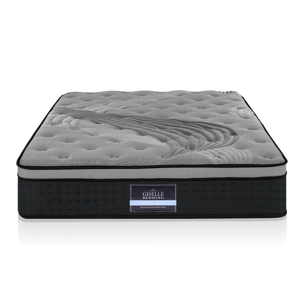 Giselle Bedding Alanya Euro Top Pocket Spring Mattress 34cm Thick Double