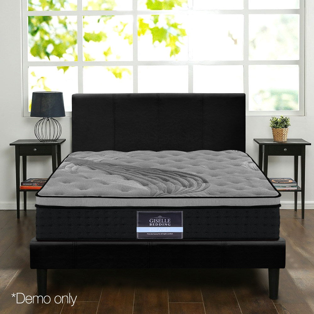 Giselle Bedding Alanya Euro Top Pocket Spring Mattress 34cm Thick Double