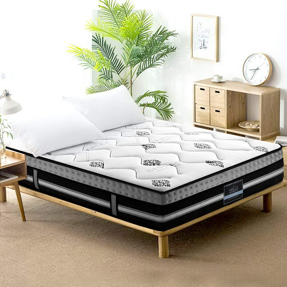 Giselle Bedding Galaxy Euro Top Cool Gel Pocket Spring Mattress 35cm Thick Queen