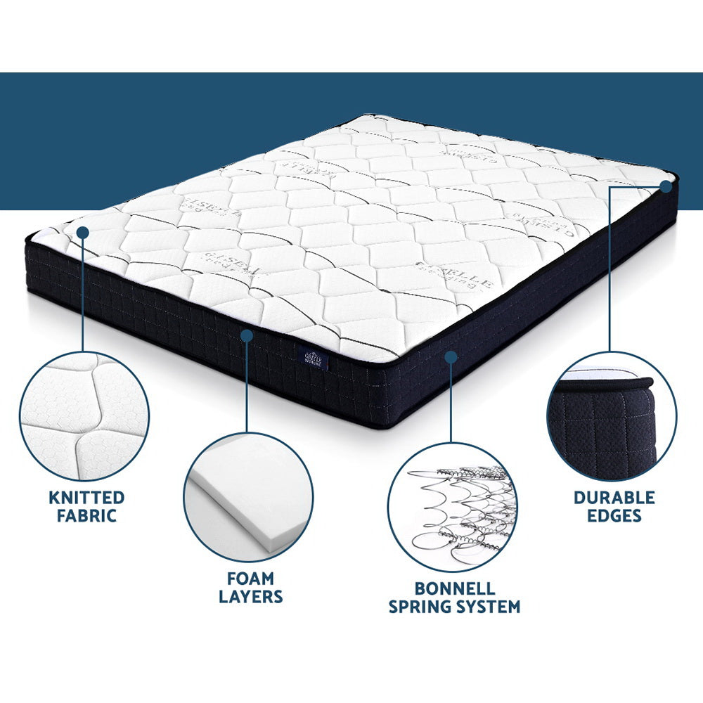 Giselle Bedding Glay Bonnell Spring Mattress 16cm Thick Double