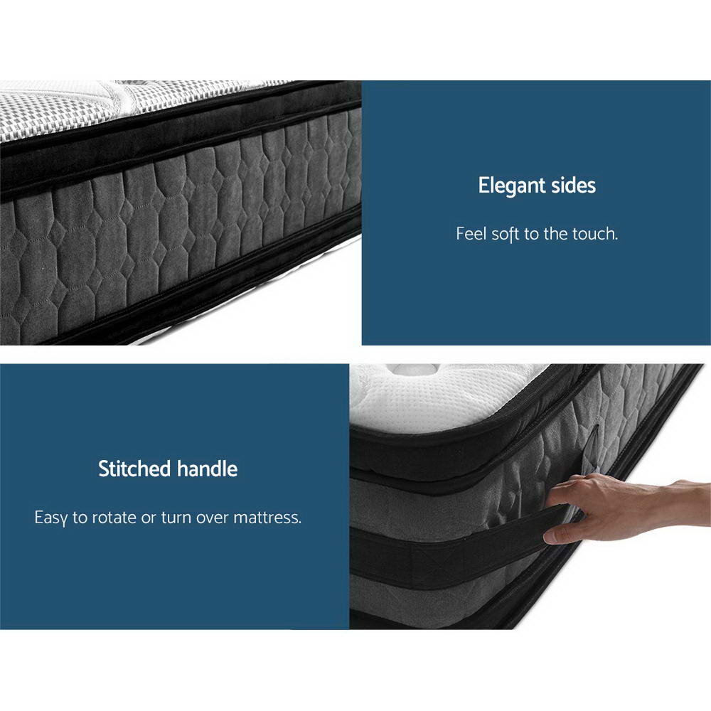 Giselle Bedding Luna Euro Top Cool Gel Pocket Spring Mattress 36cm Thick Single