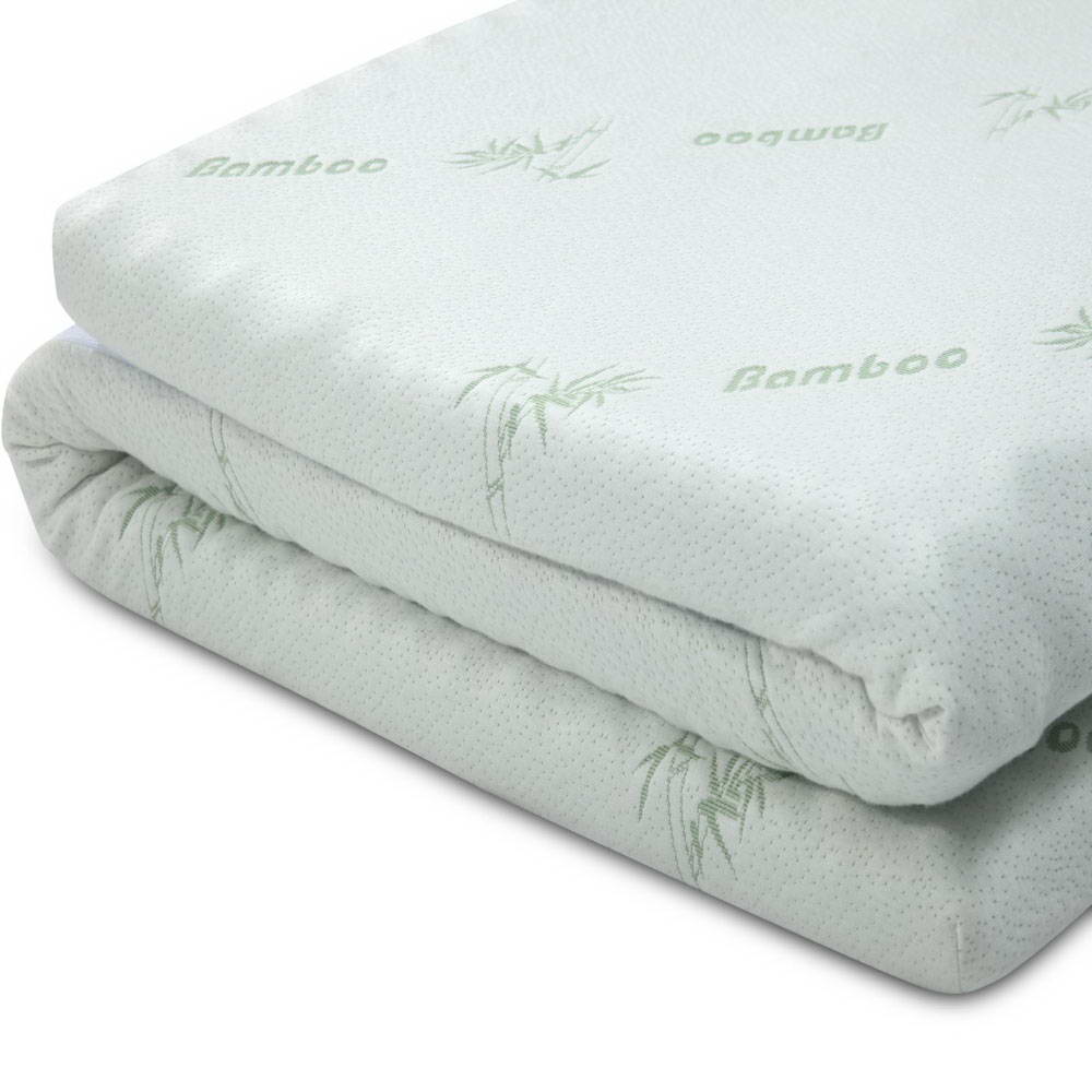 Giselle Bedding King Size 8cm Thick Bamboo Mattress Topper - Blue