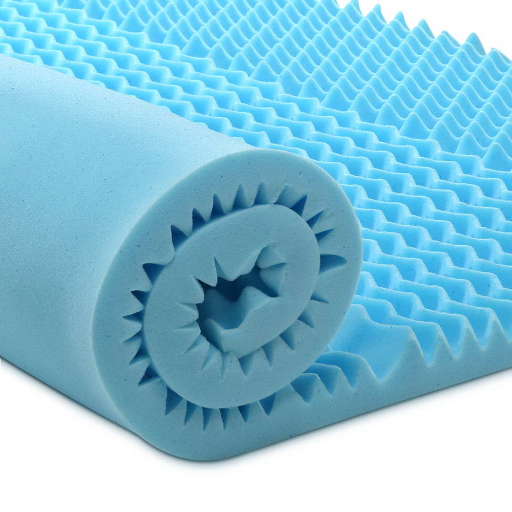 Giselle Bedding King Size 8cm Thick Bamboo Mattress Topper - Blue